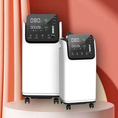 Máquina de respiración 5L 10&quot; ajustable del oxígeno médico ultra silencioso pantalla del LED