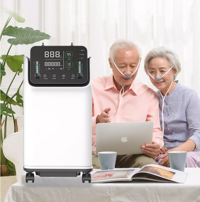 Máquina móvil del concentrador del O2 del oxígeno del flujo dual 10 L